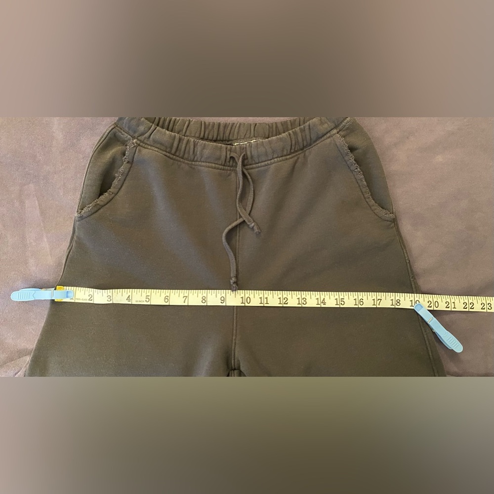 Frank & Eileen Tee Lab Super Crop Triple Fleece Sweatpants Size: M Gray - Picture 13 of 16